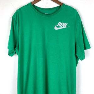 Nike Men’s Dri-Fit Run Tee Shirt Green XXL